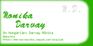 monika darvay business card
